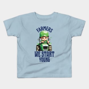 Farmers we start young Kids T-Shirt